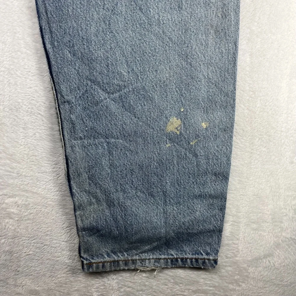 Levi's Strauss Signature 545 Loose Fit Jeans Men's Blue Denim Distressed - 35X31